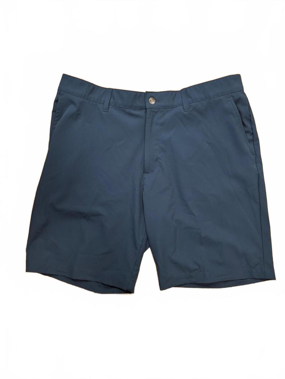 Adidas Men's Navy Blue Golf Shorts Size 36, Polyester Blend, Classic Fit